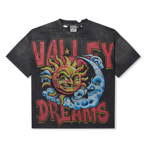 Vale Thrashed Sun Black Tee
