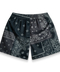 Bravest Studios Black Patchwork Paisley Shorts