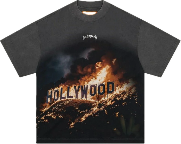 Godspeed Hollywood Inferno Grey Tee