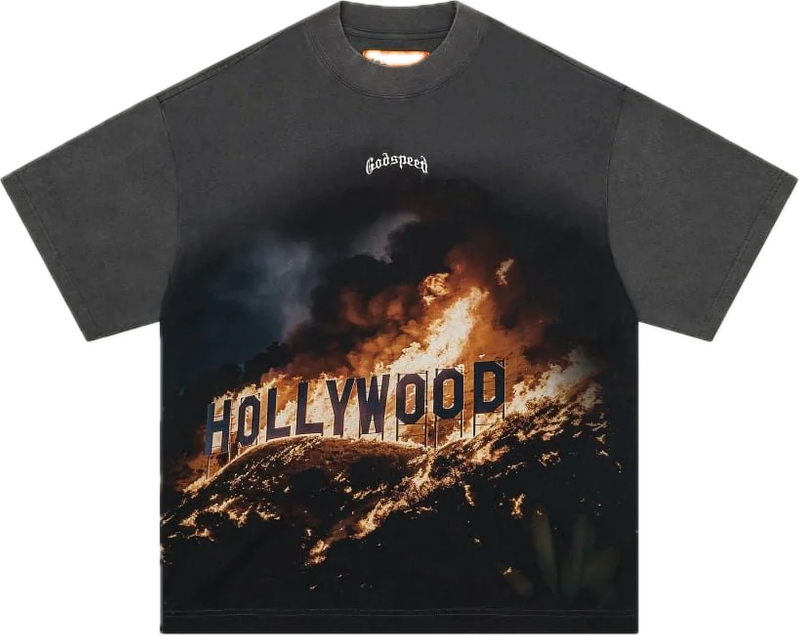 Godspeed Hollywood Inferno Grey Tee