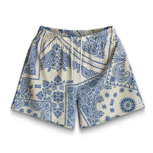 Bravest Studios Cream Blue Porcelain Shorts