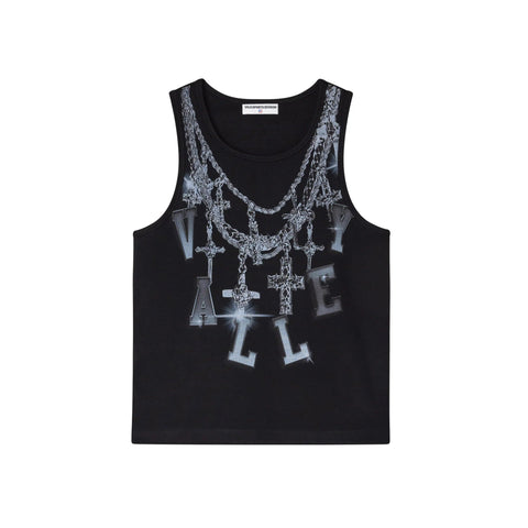 Vale Big Chain Black Tank