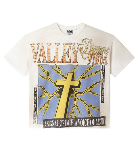 Vale Thunder Cross Bling White Tee