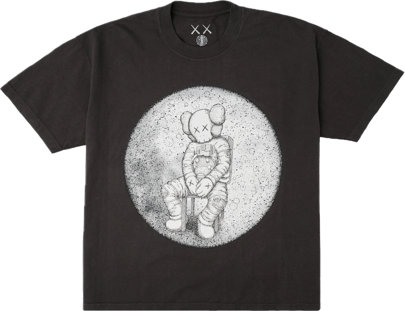 Kaws Kid Cudi Moon Black Tee