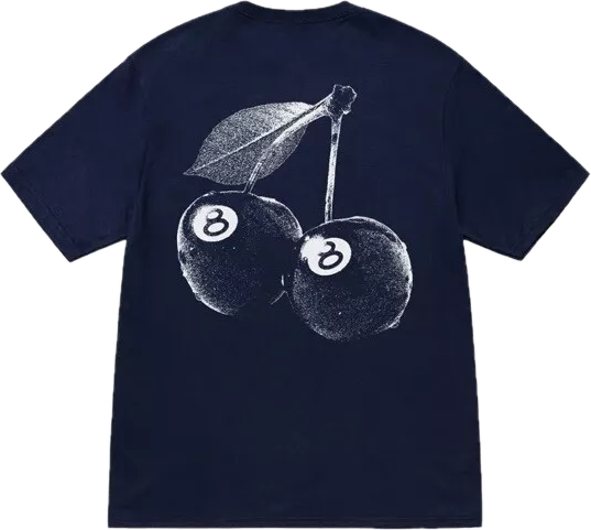 Stussy Cherries Navy Tee