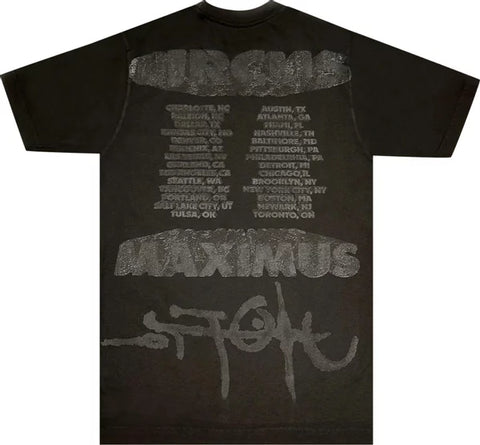 Travis Scott Green Hyena Tour Black Tee
