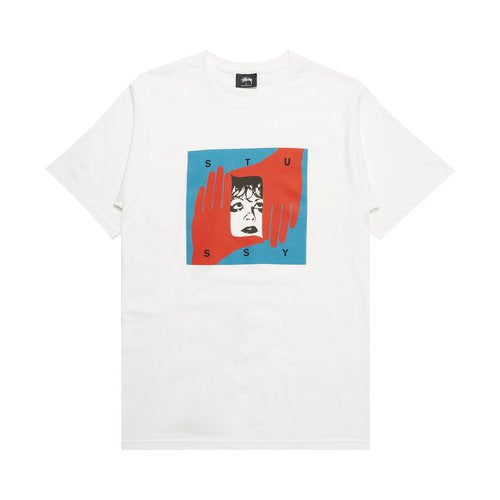 Stussy Hand Frame White Tee