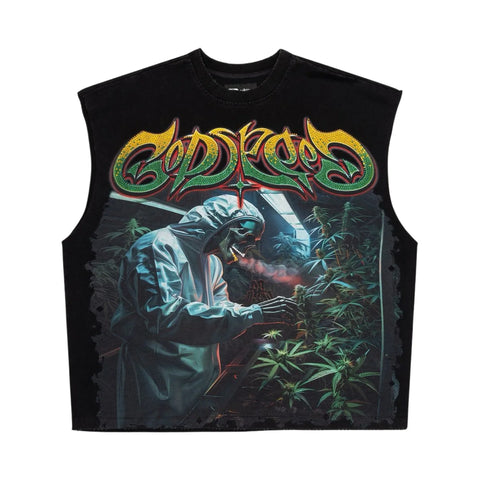 Godspeed 420 Indoor VVS Black Sleeveless Tee