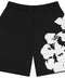 Denim Tears Big Cotton Wreath Black Shorts