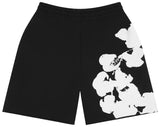 Denim Tears Big Cotton Wreath Black Shorts