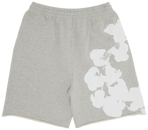 Denim Tears Big Cotton Wreath Grey Shorts