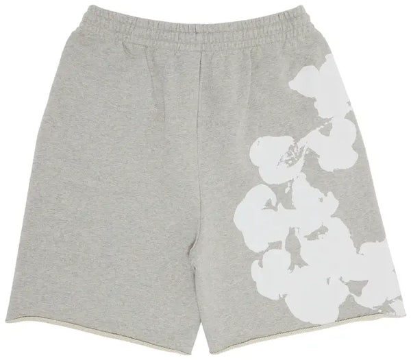 Denim Tears Big Cotton Wreath Grey Shorts