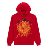 Sp5der Red Orange OG Web V2 Hoodie