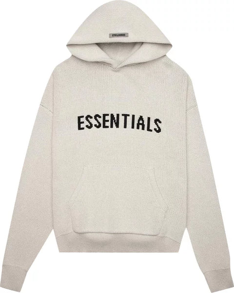 Essentials Oatmeal Knit Hoodie