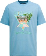 Casablanca Tennis Club Icon Blue Tee
