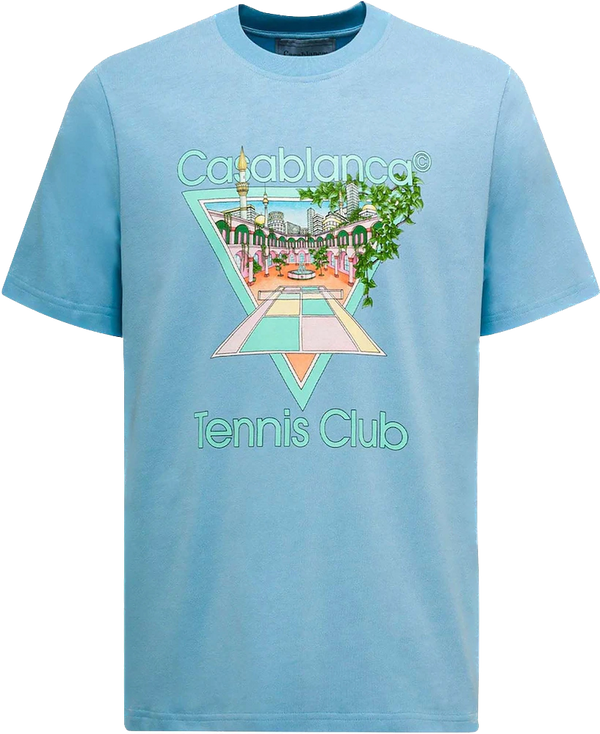 Casablanca Tennis Club Icon Blue Tee