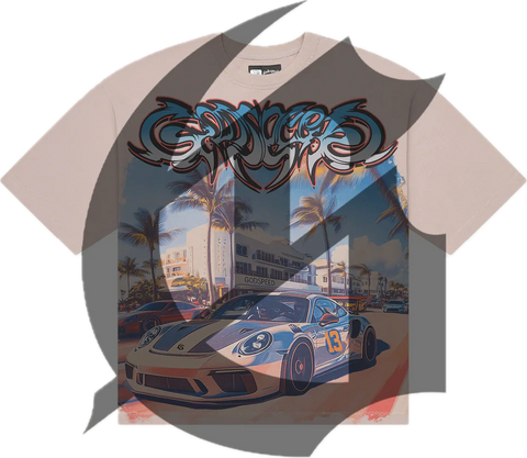 Godspeed Car Meet Miami Stone Tee
