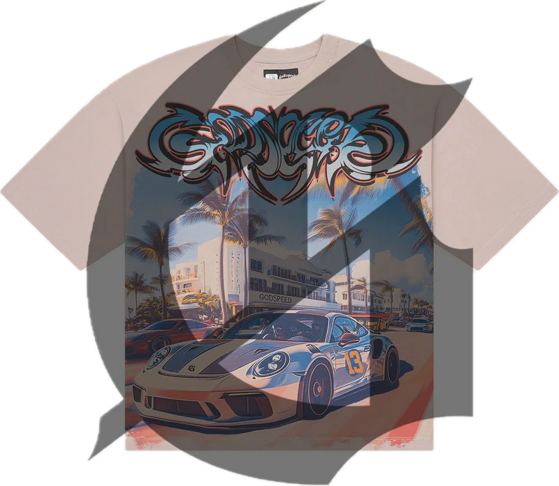 Godspeed Car Meet Miami Stone Tee