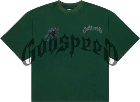 Godspeed Natural Disaster Forrest Green Tee