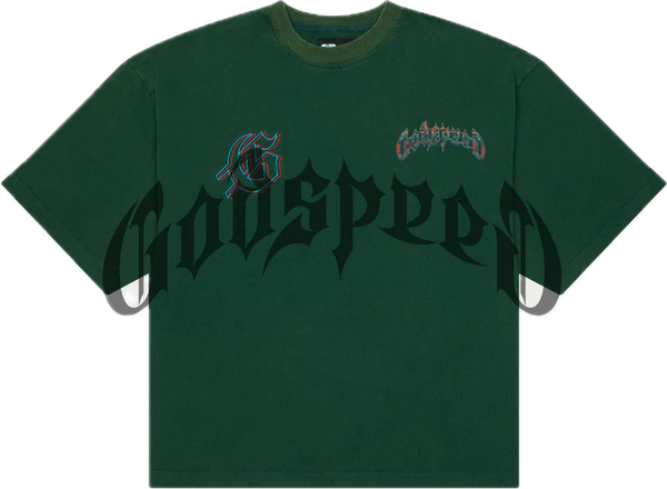 Godspeed Natural Disaster Forrest Green Tee
