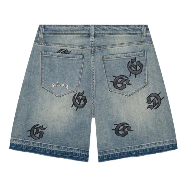 Godspeed Infinity Blue Denim Shorts