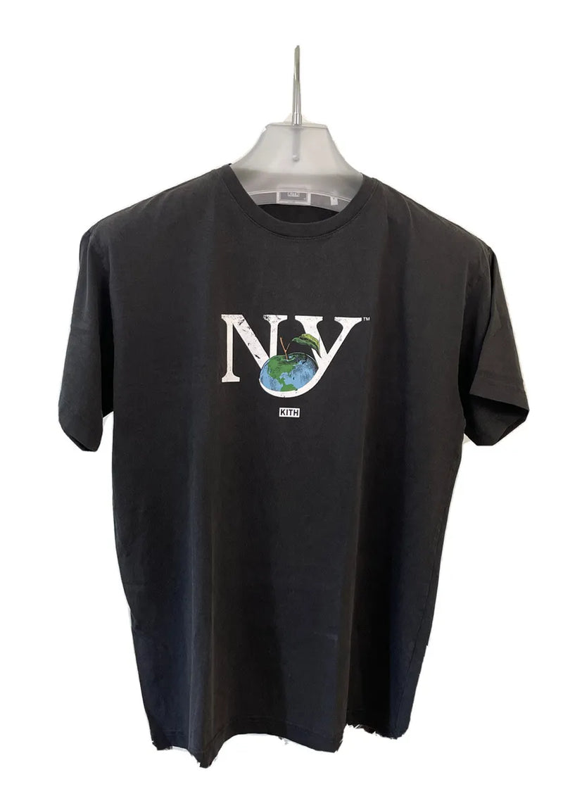 Kith New Era NY to the World Black Tee