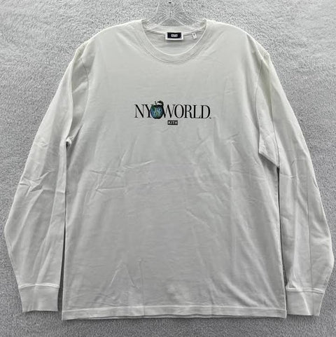 Kith De NY AU Monde White L/S Tee