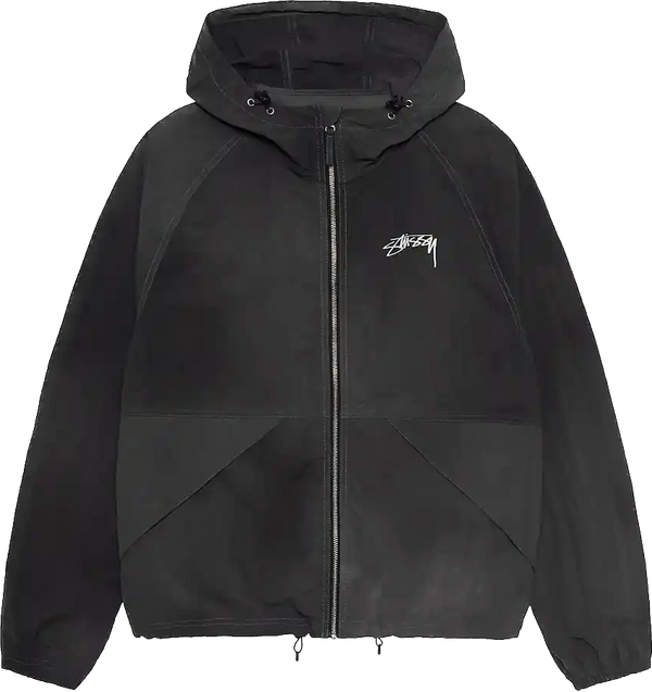 Stussy Wave Dye Beach Shell Black Jacket