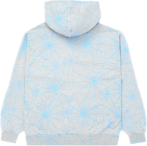 Sp5der AOP Blue/Grey Hoodie