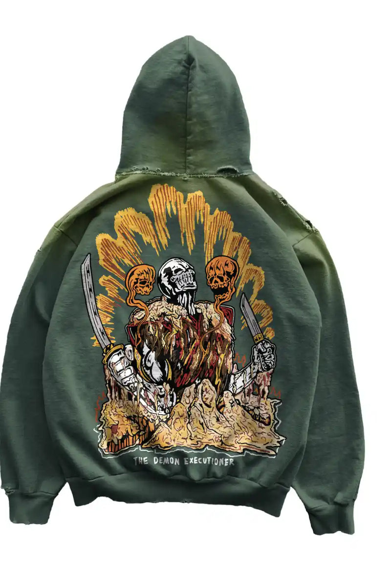 Warren Lotas Demon Burial Green Hoodie