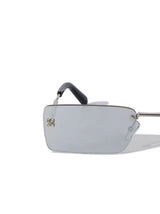 Off-White Riccione Rectangular Frame Silver Sunglasses