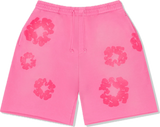 Denim Tears Cotton Wreath Mono Pink Sweatshorts