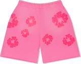 Denim Tears Cotton Wreath Mono Pink Sweatshorts