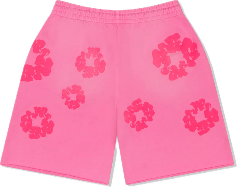 Denim Tears Cotton Wreath Mono Pink Sweatshorts