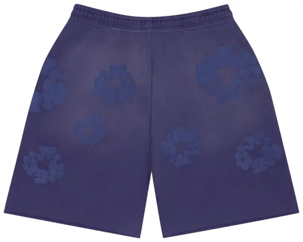 Denim Tears Cotton Wreath Mono Blue Sweatshorts