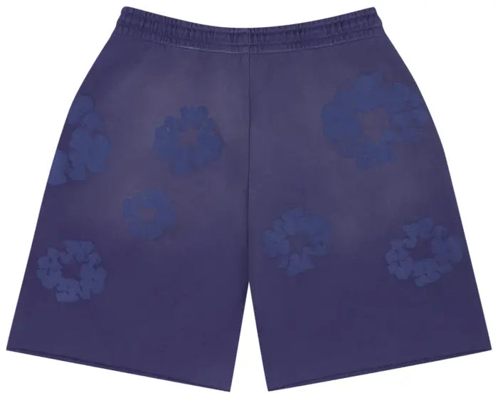Denim Tears Cotton Wreath Mono Blue Sweatshorts