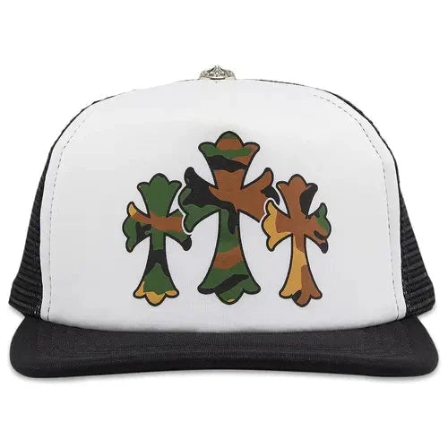 Chrome Hearts King Taco Black/Camo Trucker