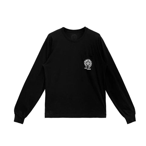 Chrome Hearts New York Horseshoe Black L/S Tee