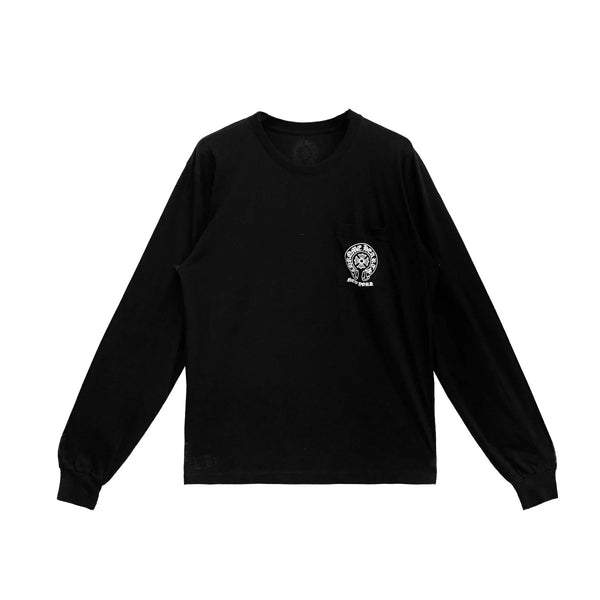 Chrome Hearts New York Horseshoe Black L/S Tee