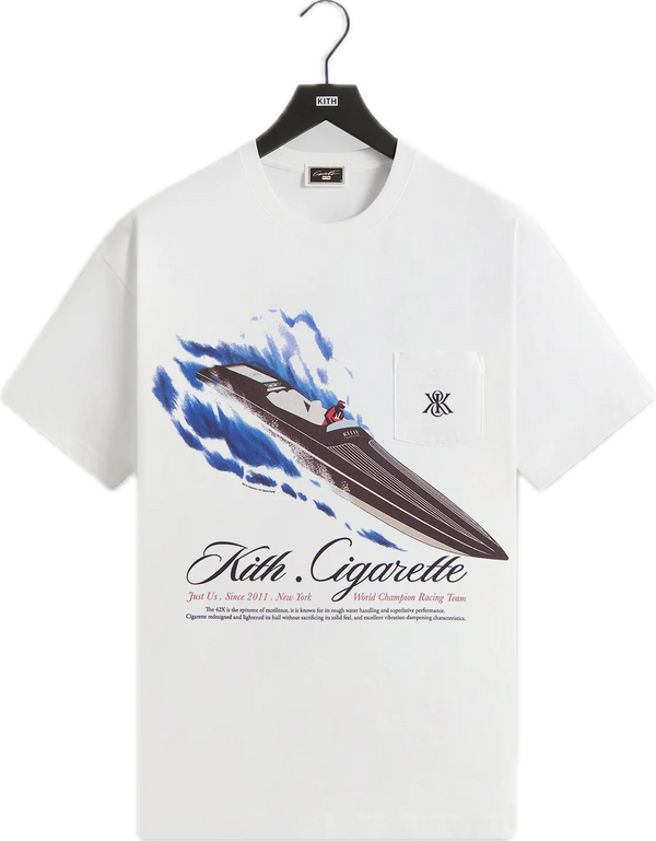 Kith Cigarette Racing 42X White Tee