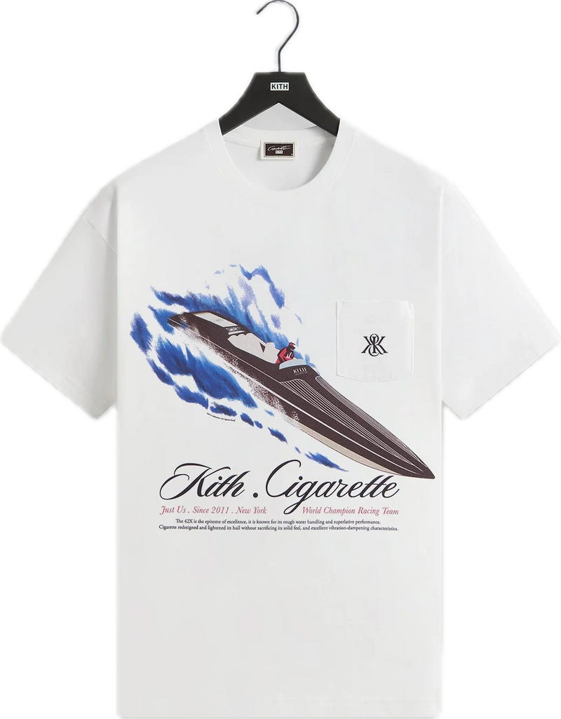 Kith Cigarette Racing 42X White Tee