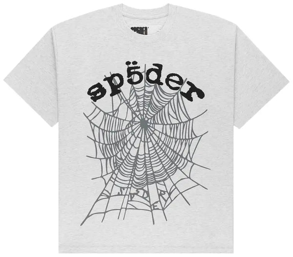 Sp5der OG Web V2 Heather Grey Tee