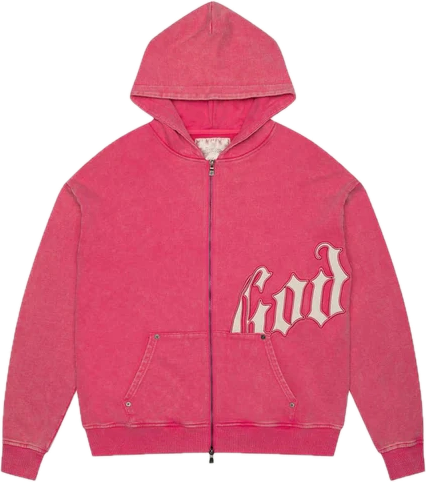 Godspeed OG Logo Stardust Pink Zip Hoodie