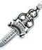 Chrome Hearts Silver Double Dagger Pendant