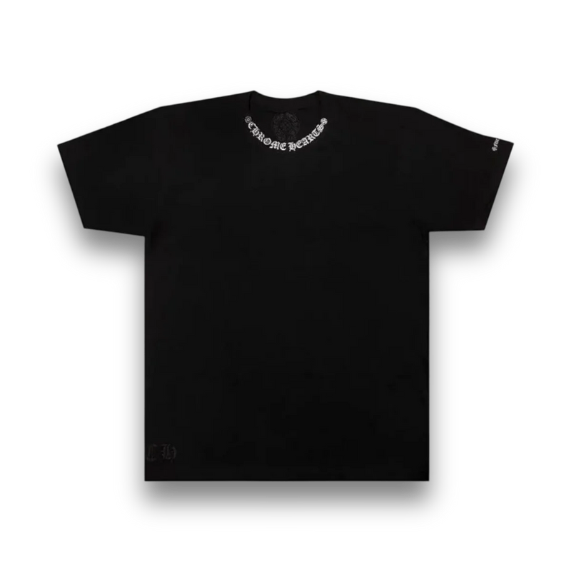 Chrome Hearts Collar Print Black Tee