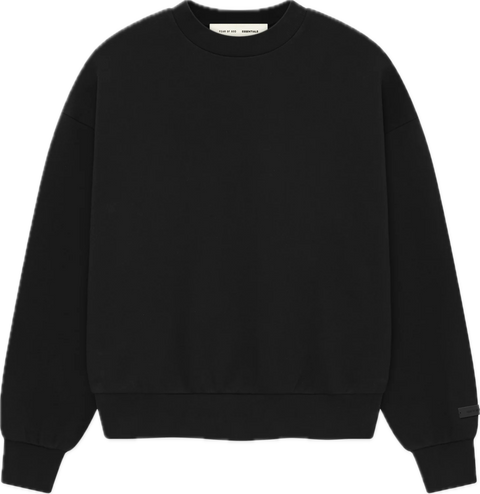 Essentials SS25 Jet Black Crewneck