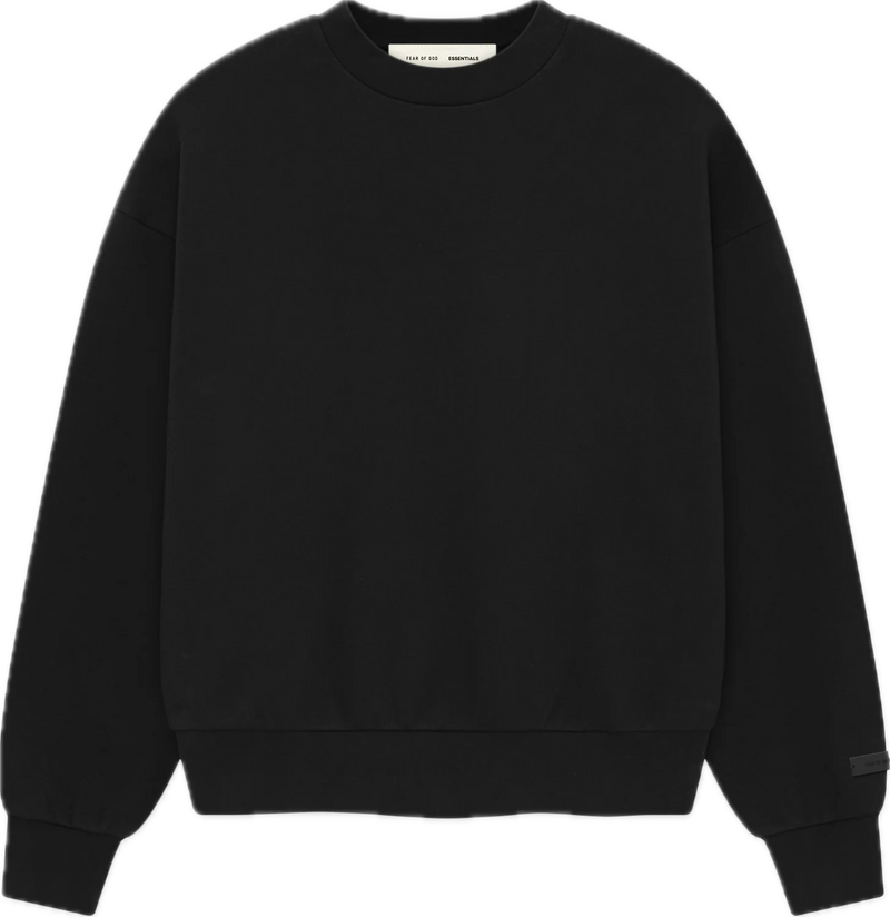 Essentials SS25 Jet Black Crewneck