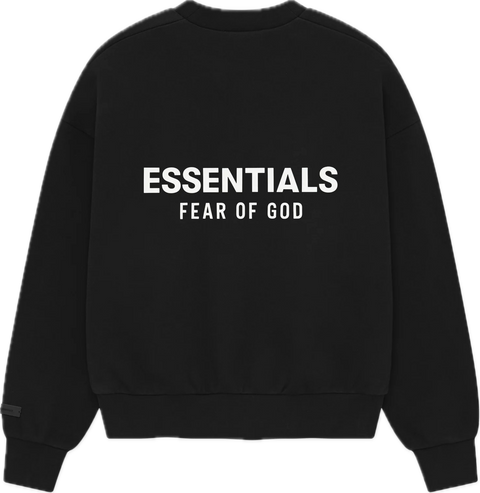 Essentials SS25 Jet Black Crewneck