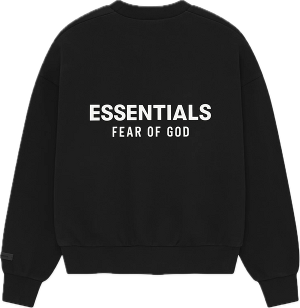 Essentials SS25 Jet Black Crewneck