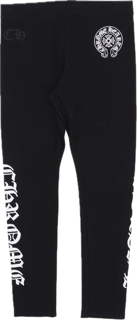 Chrome Hearts Horseshoe Black Leggings